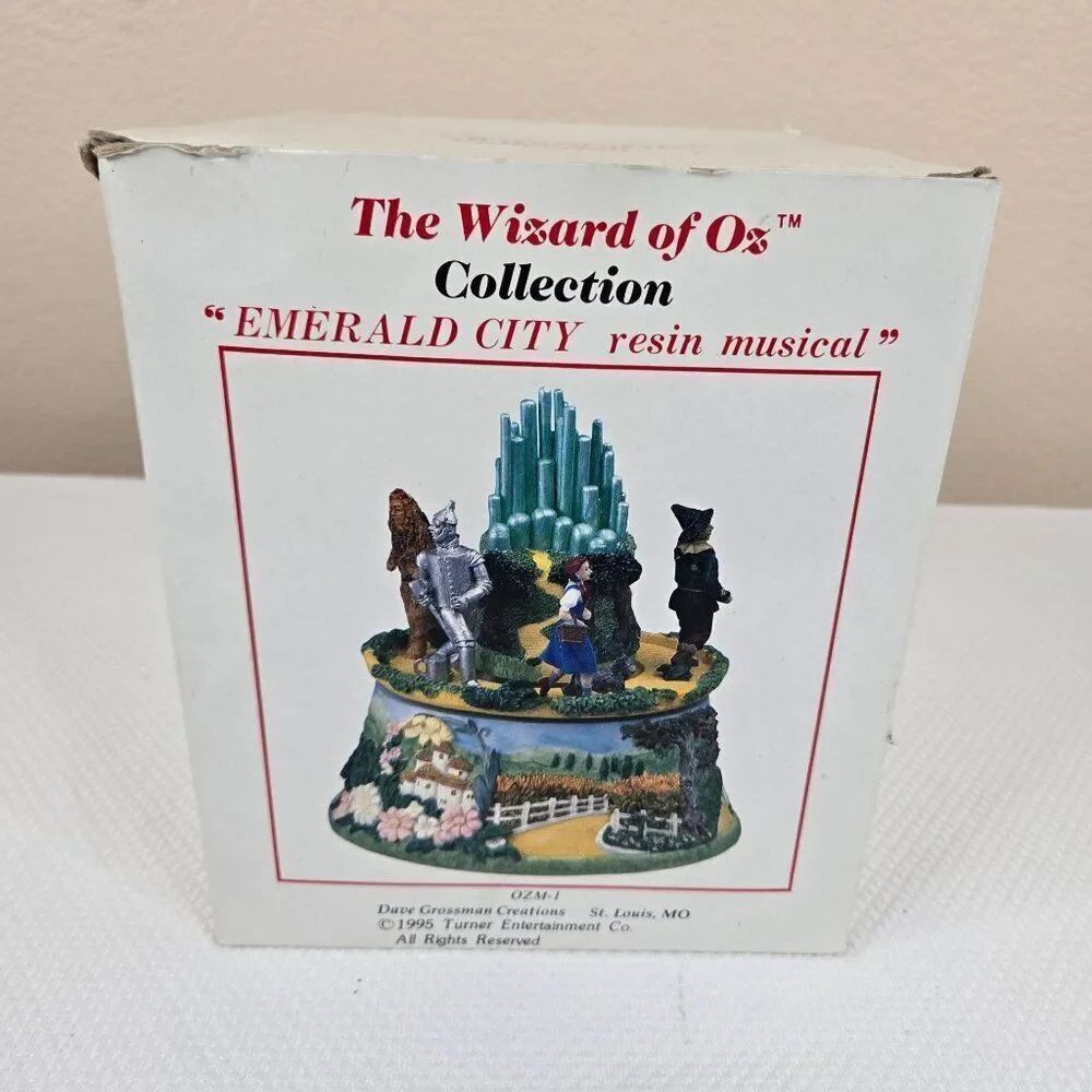 Vintage Wizard Of Oz Emerald City Resin Musical Figurine Dave Grossman 1995